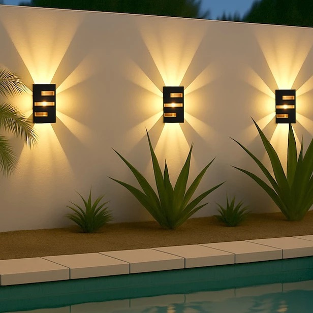 Kit Com Iluminarias Arandela + LÂMPADA Decorativa Interno Externo Spot Parede a Prova D água