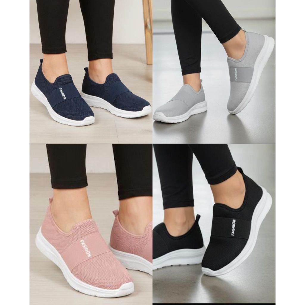 Tênis Fashion Feminino Confortável Meia Leve Calce fácil Trabalho Estiloso Versátil Flexível