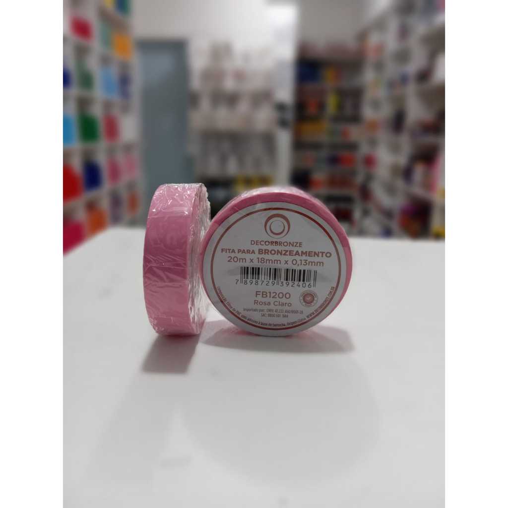 FITA DECORBRONZE ROSA CLARO CORTADA
