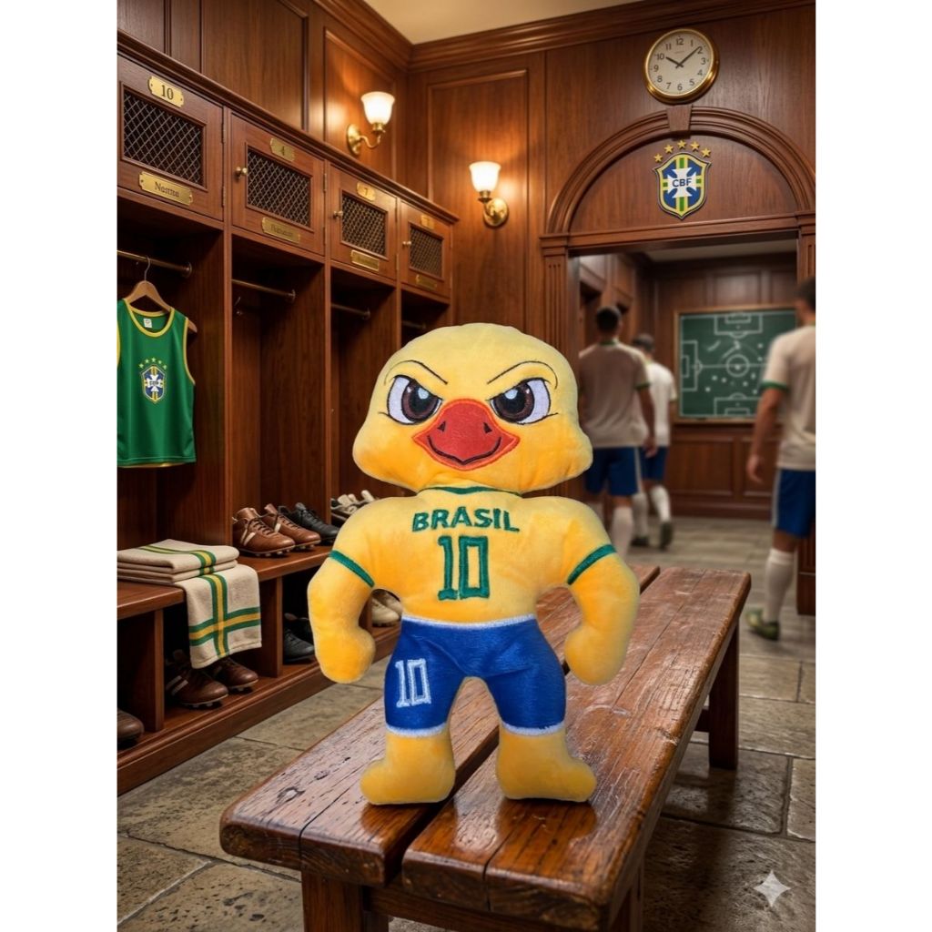Pelúcia Passarinho Copa Poit&poit Pelúcia Premium Brasil