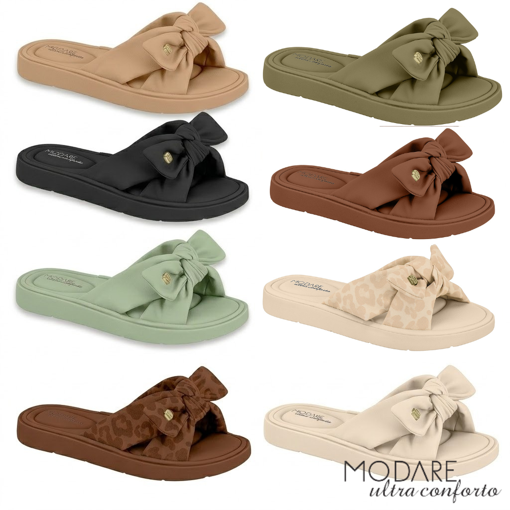 Sandália Chinelo Feminina Modare Ortopédico Original Ultra Conforto Laço 7208.101