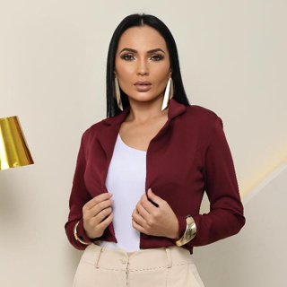 Casaquinho Alfaitaria Casual de 2 botões em Oferta na Shopee