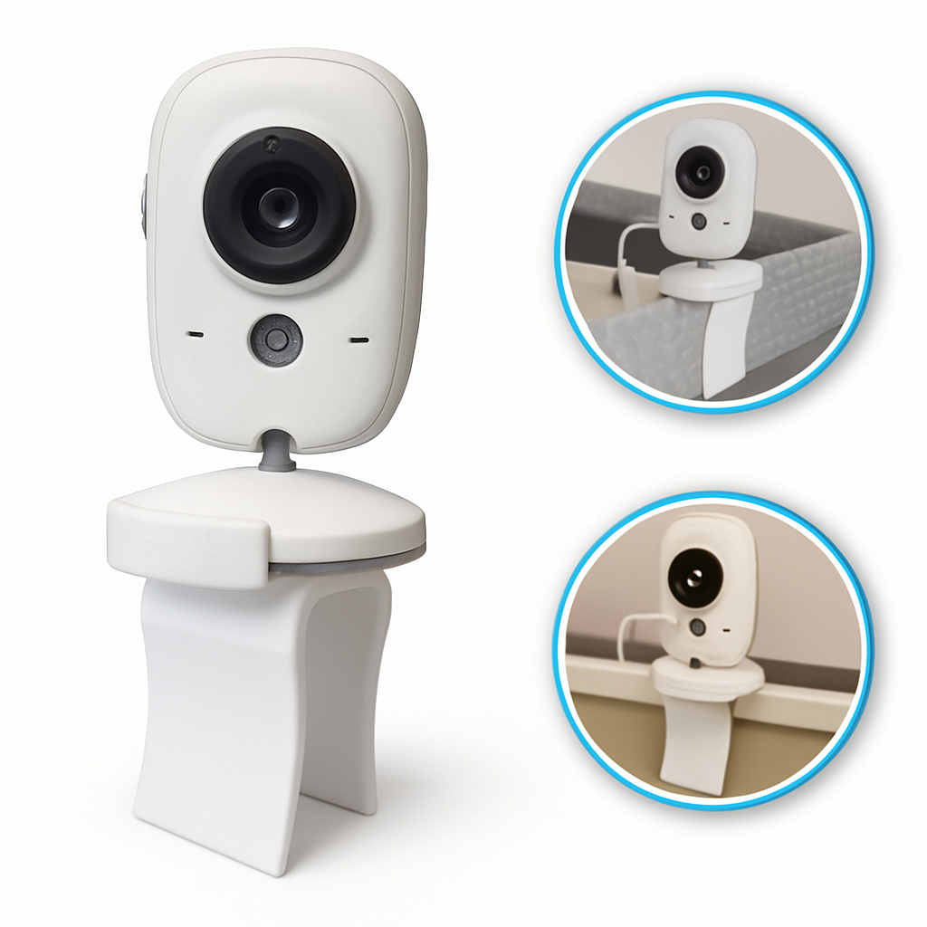 Suporte Babá Eletrônica Baby Monitor para Berço Ajustável Flexível Seguro Fácil Instalar