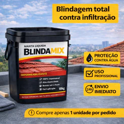 Tinta Borracha 18kg Líquida Reboco Laje Paredes Super Proteção Impermeável Envio 24Hrs -