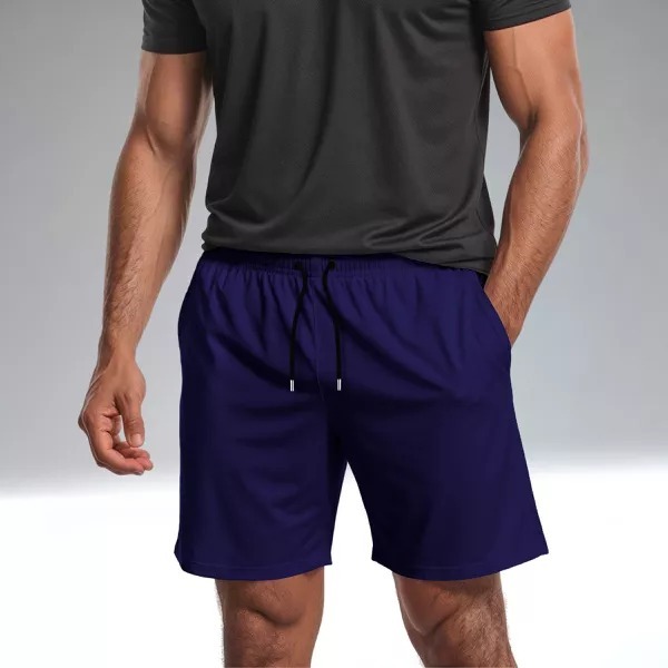 Short Masculino Tactel C Elastano Liso 3 Bolsos Bermuda Mauricinho Moda Praia Verão Academia Treino
