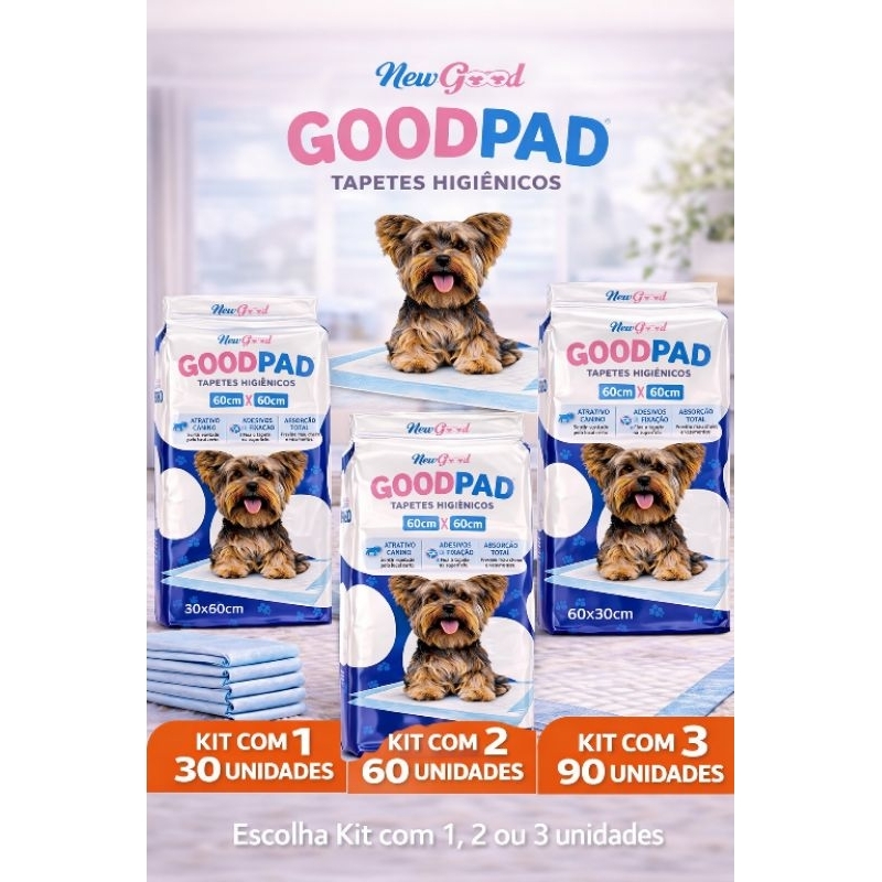 Tapete Higiênico Econômico  60x60cm 30, 60, 90 Unidades Com Fita Adesiva