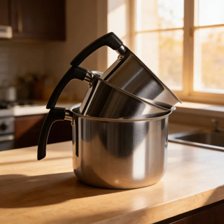 jogo canecao leiteira fervedor cafe leite aluminio polido cabo baquelite e suas variações em Oferta na Shopee