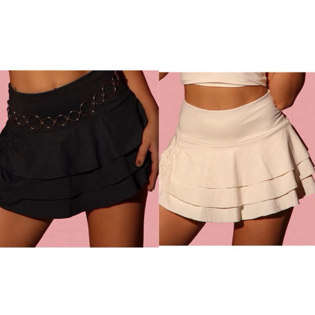 Shorts Saia Suplex Forrado Diversas Cores Tamanho Único Moda Balada Moda Blogueira