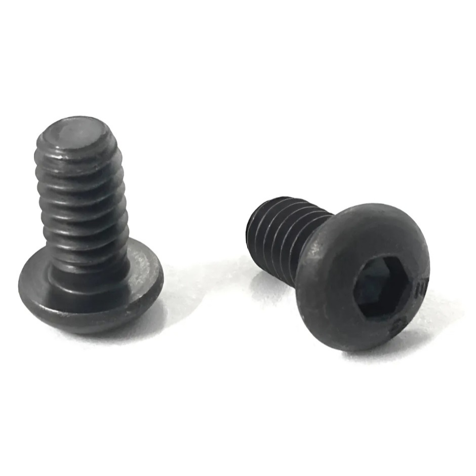 Parafuso Allen Abaulada 1/4'' x 1/2'' Aço Carbono Oxidado Preto