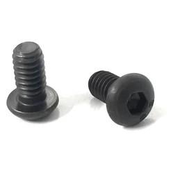 Parafuso Allen Abaulada 1/4'' x 1/2'' Aço Carbono Oxidado Preto