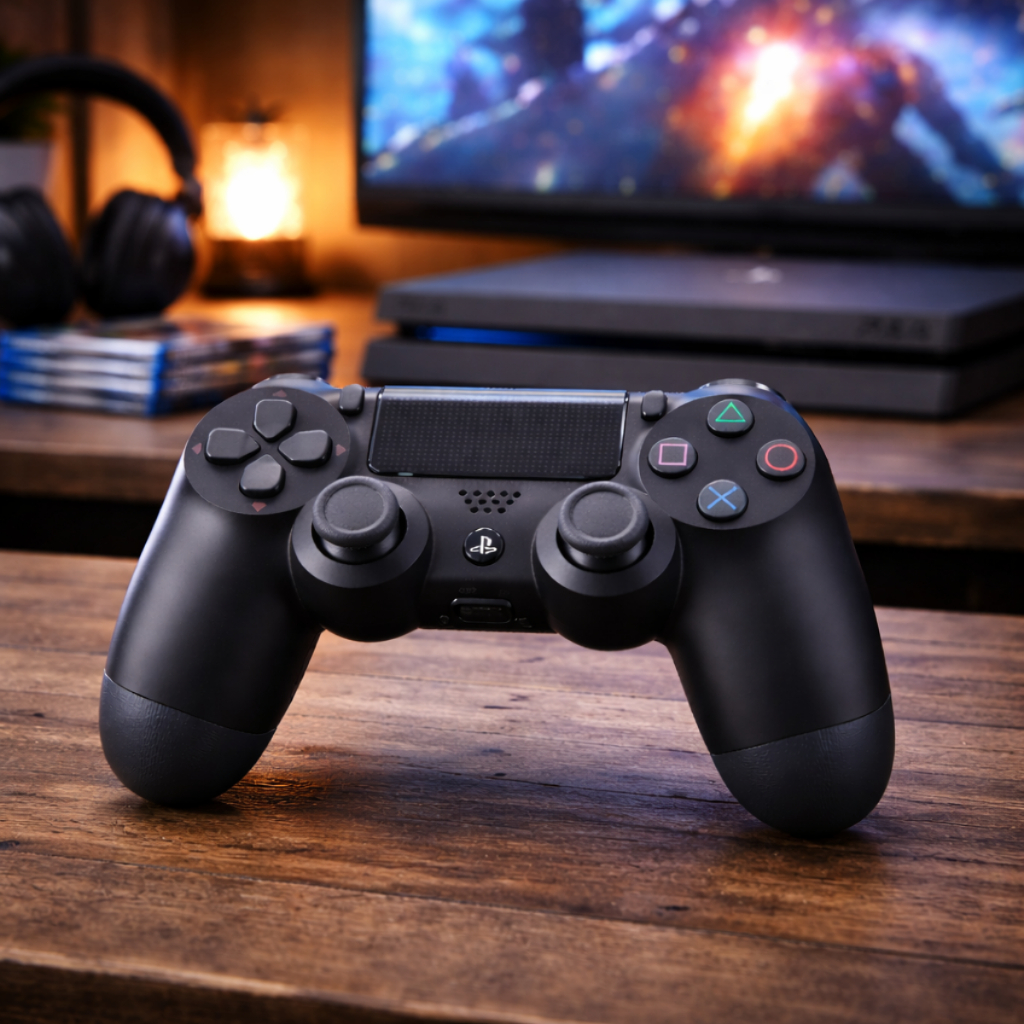 Controle PS4 Original Sony DualShock 4 Sem Fio Preto Wireless Joystick Playstation 4 Oficial Lacrado