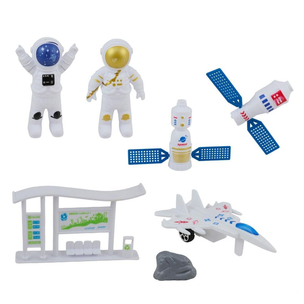 Boneco Astronauta Brinquedo Nave Foguete Satélite Espacial