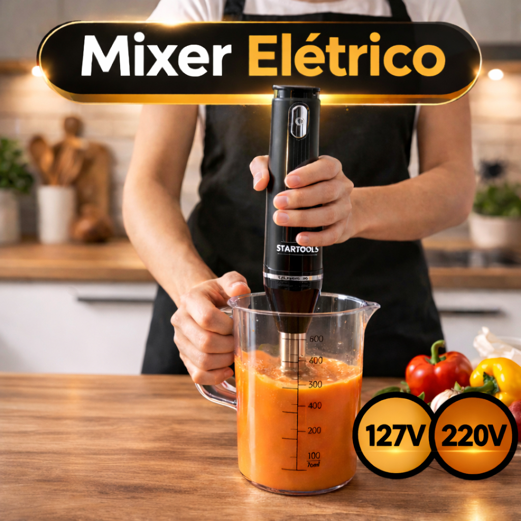 Mixer Eletrico Copo 700ml Rapido Eficiente Compacto Voltagem 127v  220v Sortido Triturador De Alimentos Mini Processado