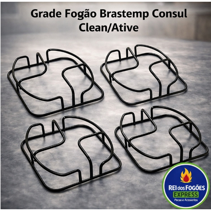 Grelha Trempe Fogão Clean Ative Electrolux  Grade Reforçada Alta Durabilidade