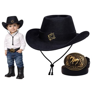 CHAPÉU COUNTRY NFANTIL BEBÊ + CINTO FIVELA COWBOY KIT BORDADO em Oferta na Shopee