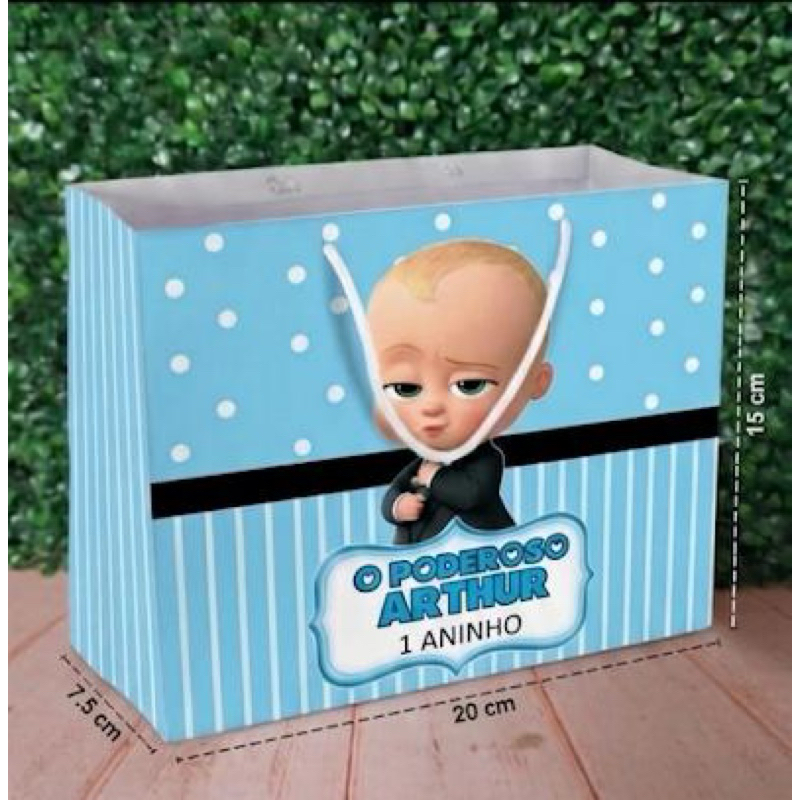 Sacolinha Personalizada O Poderoso Chefinho Lembrancinha Aniversário Festa Infantil