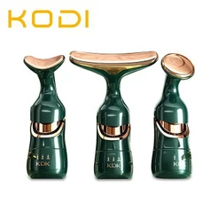 Massageador Facial e Cervical com - 3 Luzes Terapêuticas Anti-Rugas | Vibração Rejuvenescedora