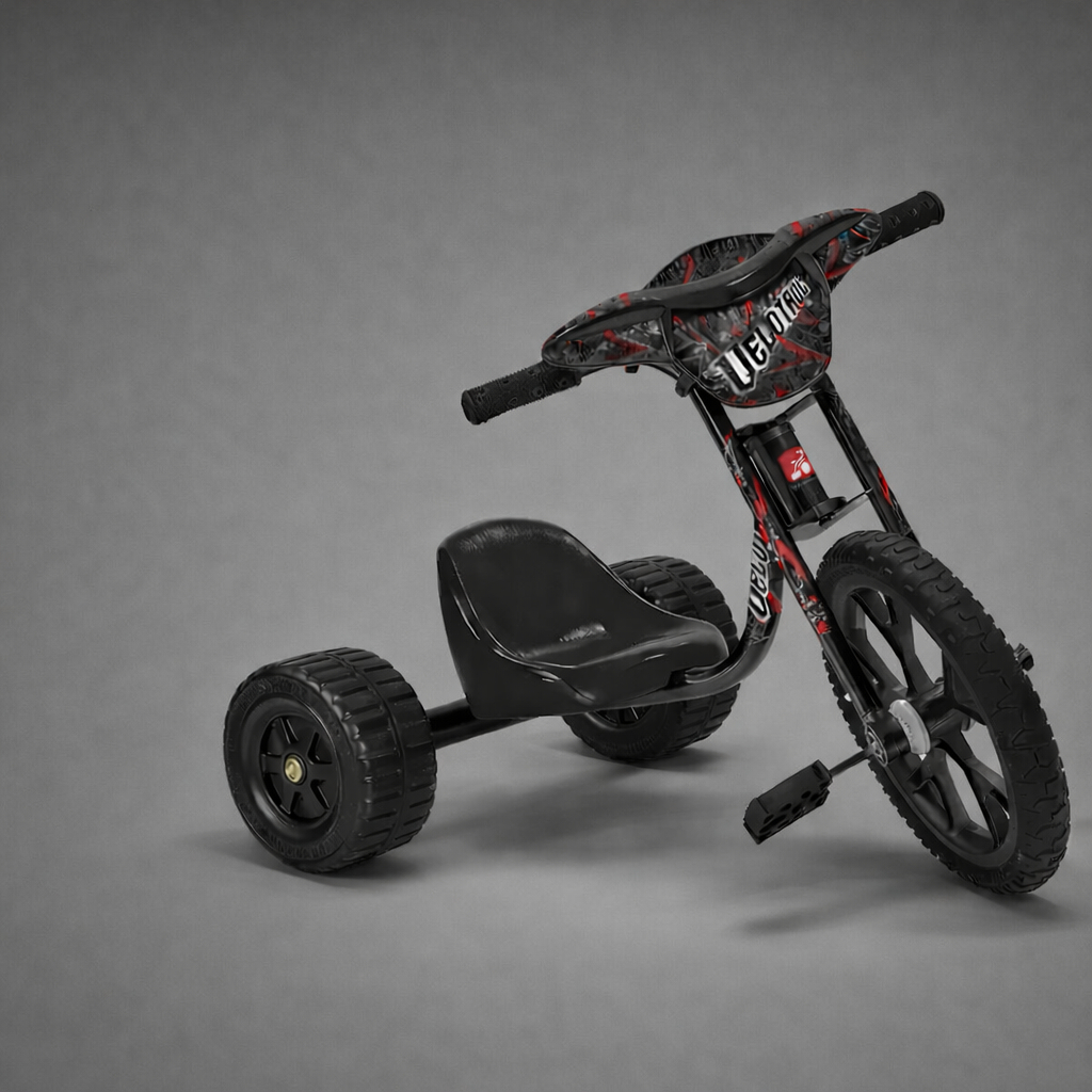 Triciclo Infantil Radical Velotrol Speed Preto - Bandeirante
