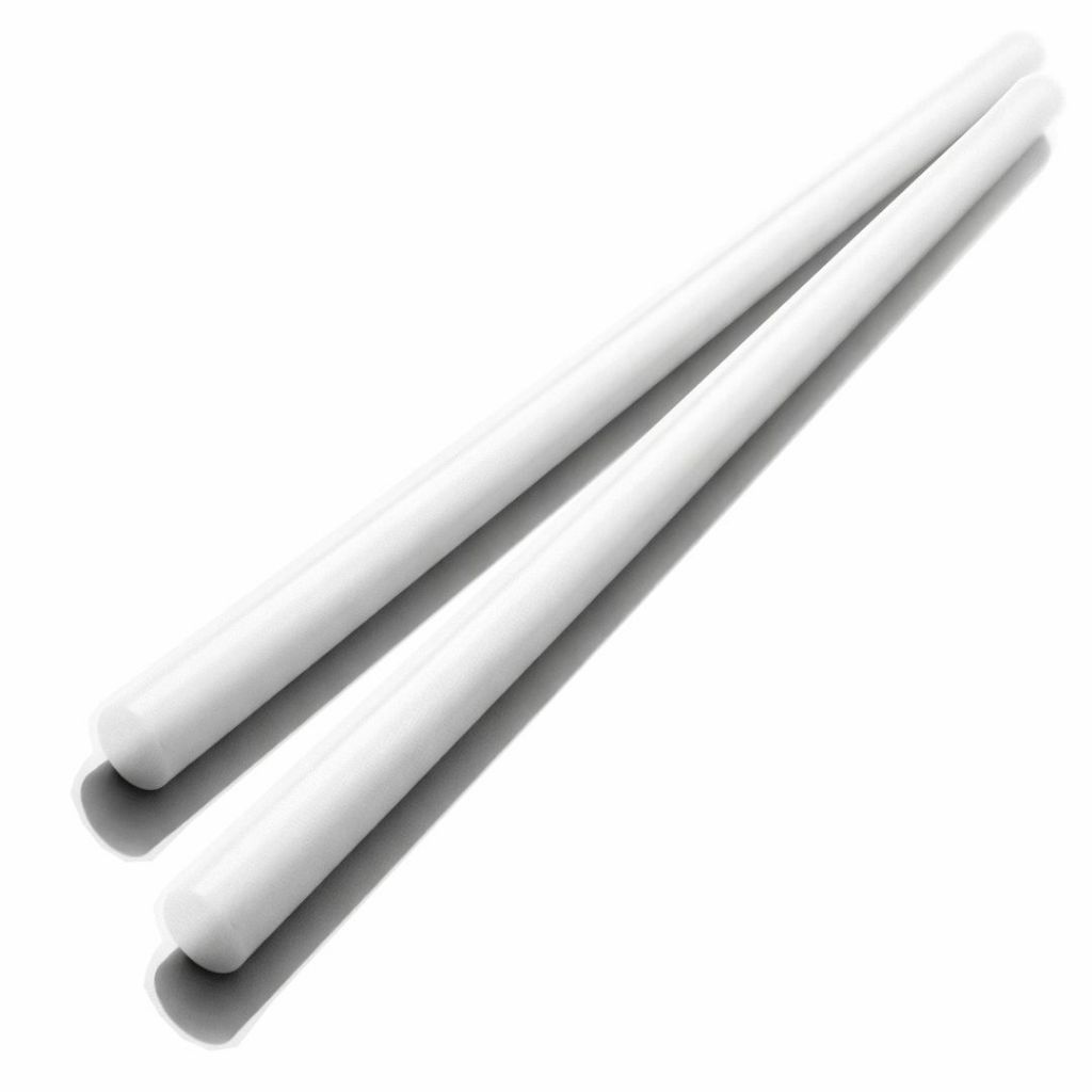 Kit 2x Baqueta Silicone P/ Repinique Bacurinha Timbale Tarol Tamborim ( Nailon Resistente )  - R2968