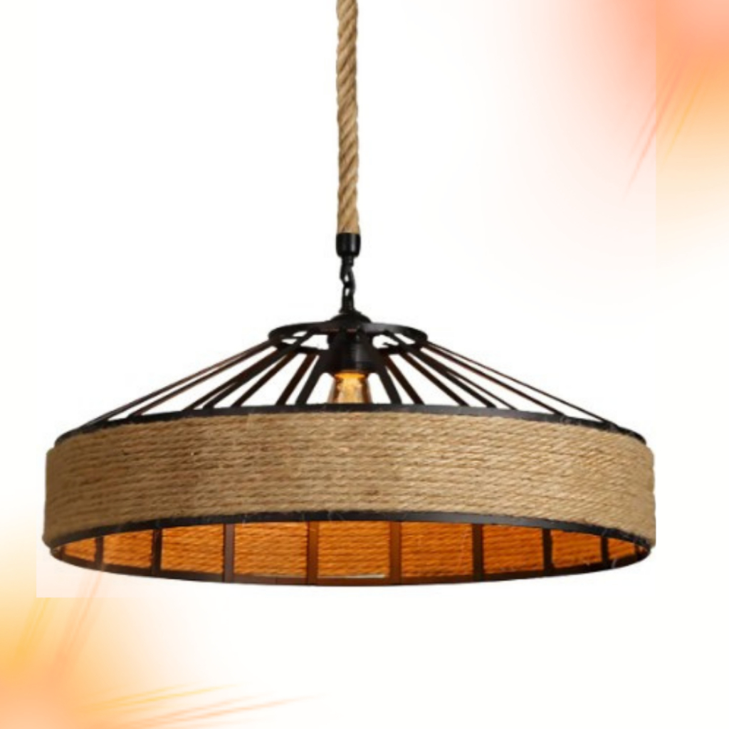 Pendente Luminária De Teto Trapiche 50cm Preto Rústico Fazenda Industrial GMH