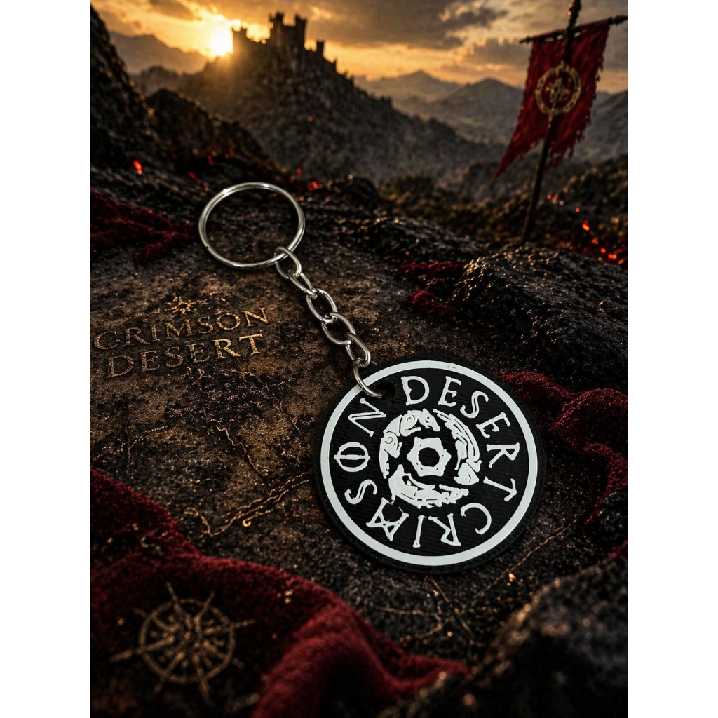Chaveiro Crimson Desert 3D Gamer | Acessório Geek Exclusivo | Presente Criativo