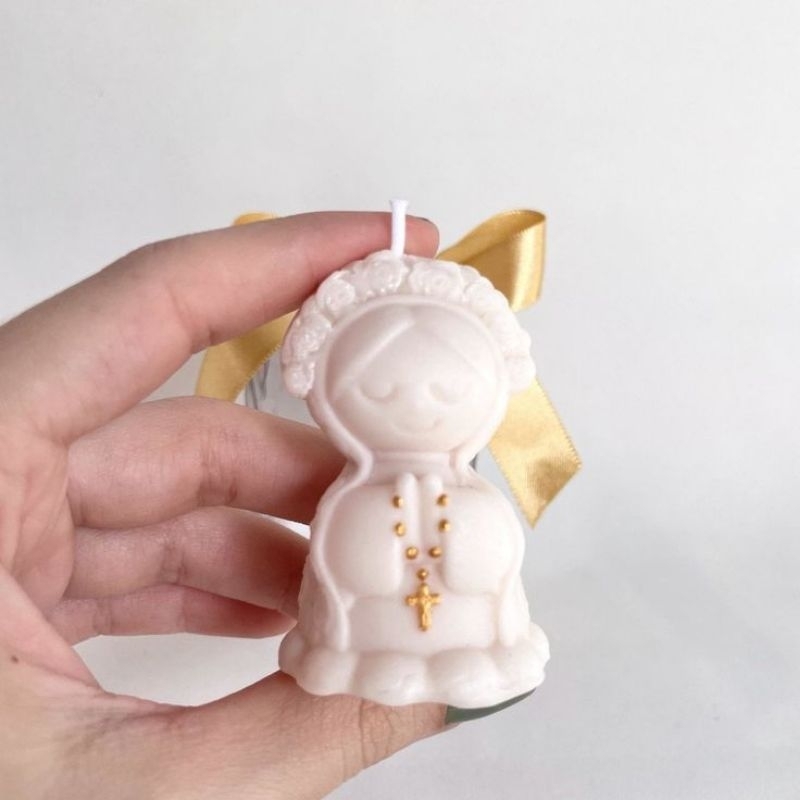 Vela Aromática de Nossa Senhora Aparecida - para batizado, primeira visita, aniversário, casamento.