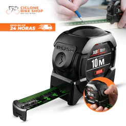 Fita Métrica Trena Profissional 7.5m ou 10m Aço Reforçado Alta Precisão Trava Automática
