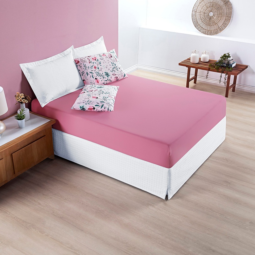 Jogo de Cama Avere Micropercal 200 Fios 3 Peças Toque Suave Macio Confortável Solteiro Queen King