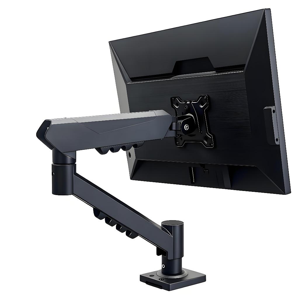 sem necessidade de perfuração de Mesa com Pistão a Gás | Para TV/Monitor de 17 a 32 Polegadas – Preto U5