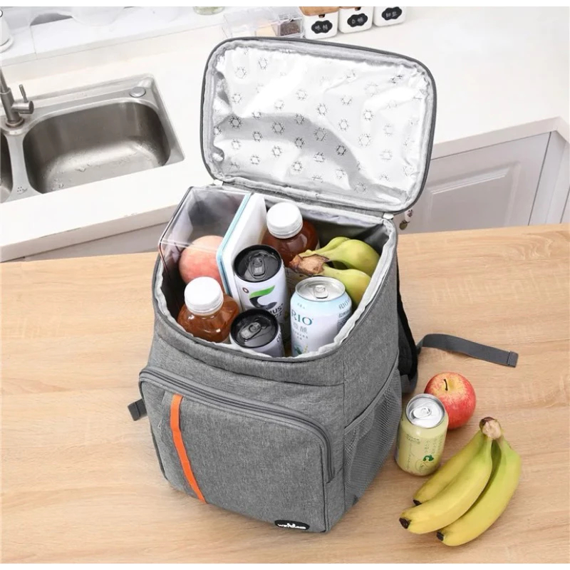 Mochila Térmica 20L Impermeável Grande Cooler Portátil para Praia Camping Viagem