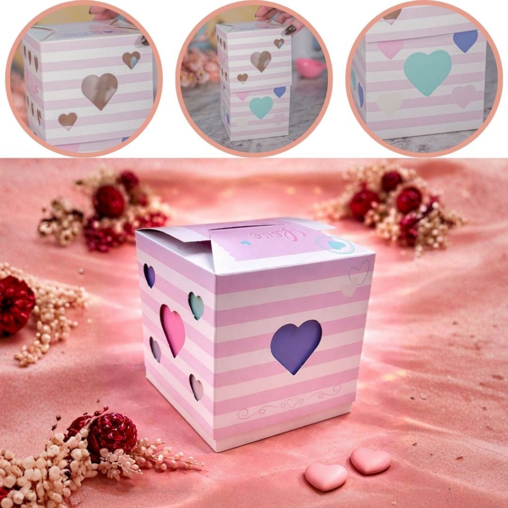 10 CAIXA CUBO CORACAO - WITH LOVE 10,5x10x10 4921( DIA DOS NAMORADOS IDEIA 2026 ) OUTLET em Oferta na Shopee