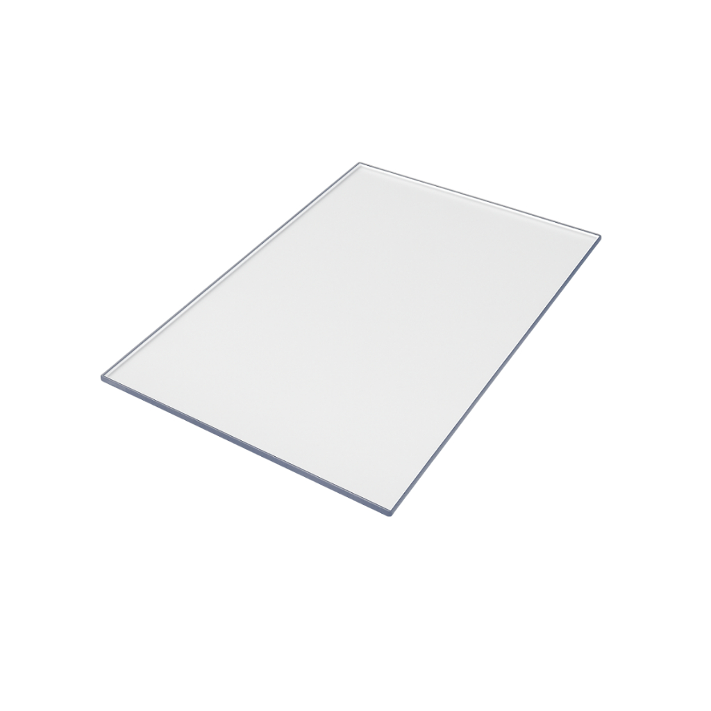 Placa Chapa Acrilico Transparente 50x100cm 2mm De Espessura