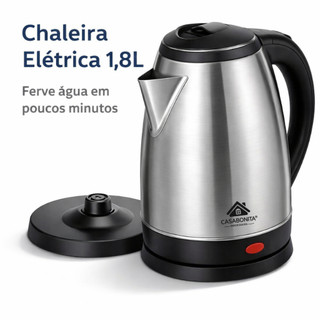 Chaleira Elétrica Inox: Só R$ 41,99! ☕