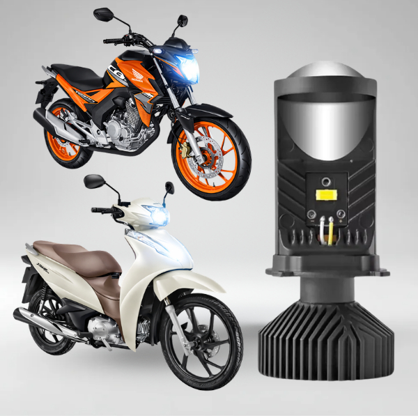 Lampada Ultra led Projetor 20mil Lumens FORTE 6500k 72w Moto S/emba efeito xenon carro moto caminhao