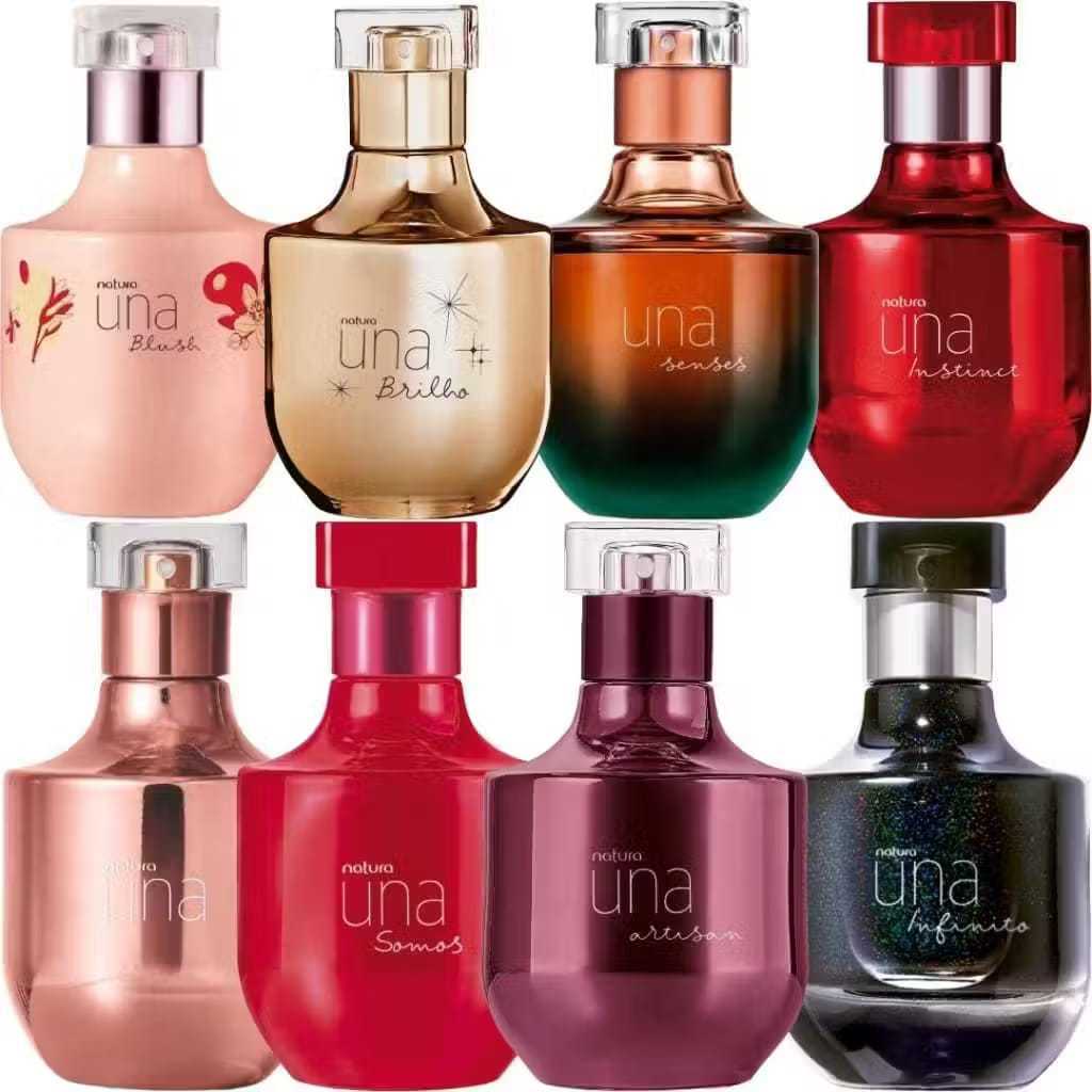 Natura Una Deo Parfum Feminino 75ml: Clássico, Infinito, Artisan, Instinct, Senses, Somos, Blush, Brilho e Celebrar