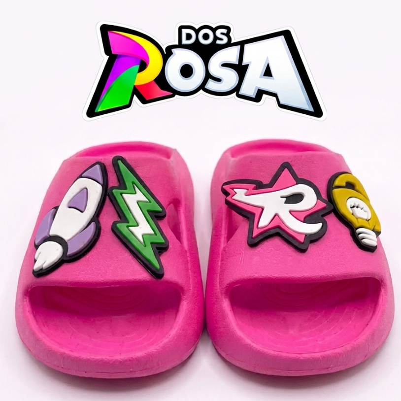 Chinelo Nuvem Infantil Menina Elementos Dos Rosa Super Tendência Envio Rápido