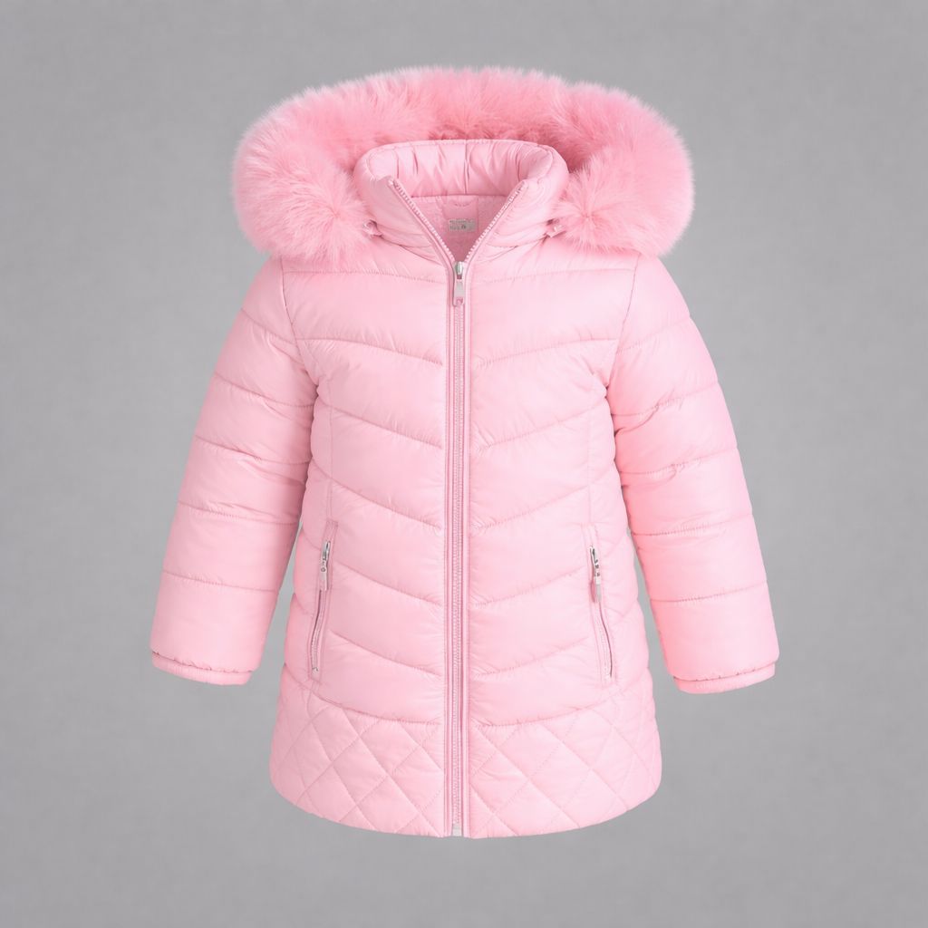 Nova Jaqueta com Capuz para Meninas, Outono/Inverno, Cor Sólida, Versátil, à Prova de Vento, Quente e Espessa, com Capuz