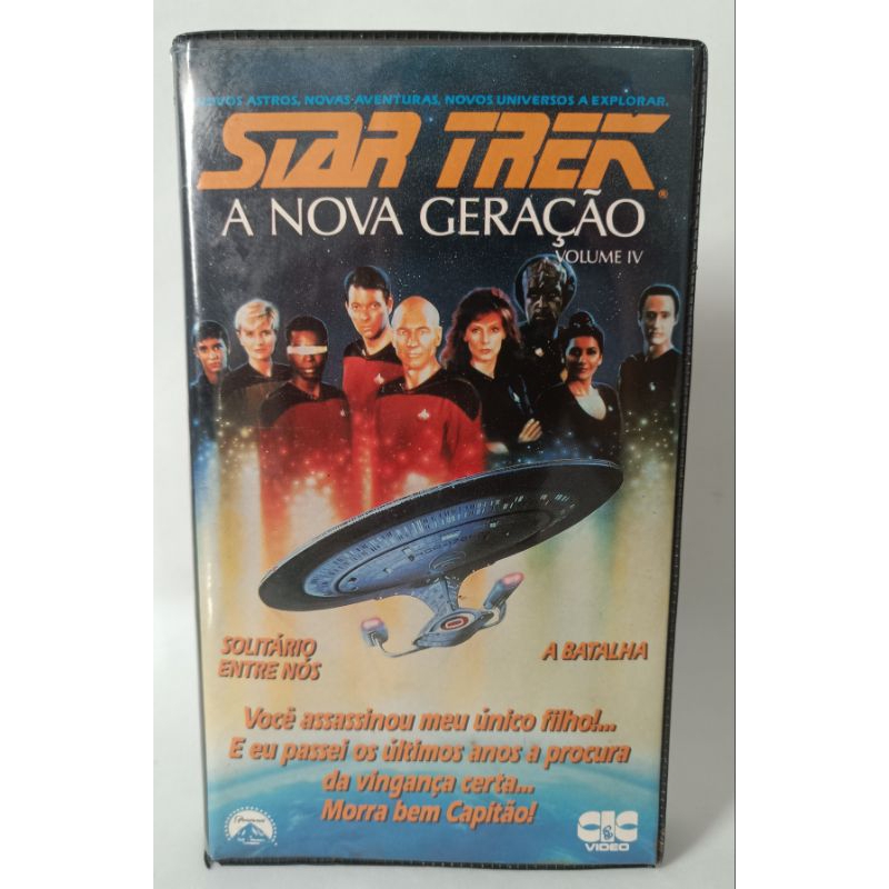 VHS Star Trek A Nova Geração Vol. 4 IV ano 1987 Jornada nas Estrelas filme clássico raridade colecionador