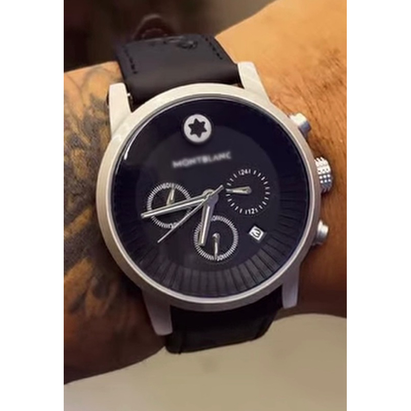Relogio Masculino Mont B MB 20 c/ Cronógrafo 100% Funcional de Luxuoso