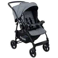 Carrinho de Bebê Reversivel Passeio Travel System Até 15 Kg Rio K Burigotto Preto Mesclado