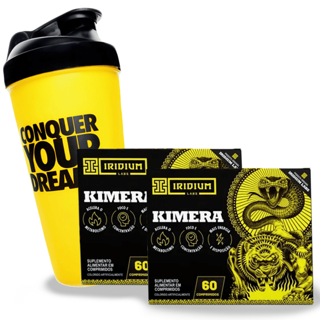 2x Thermo Kimera 60 Caps e Coqueteleira 600ml Iridium Labs