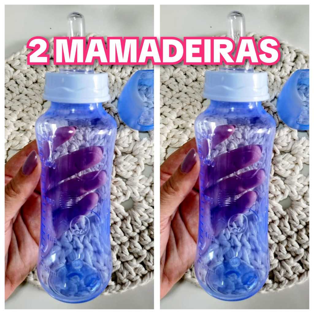 Kit com 2 Mamadeiras 240ml