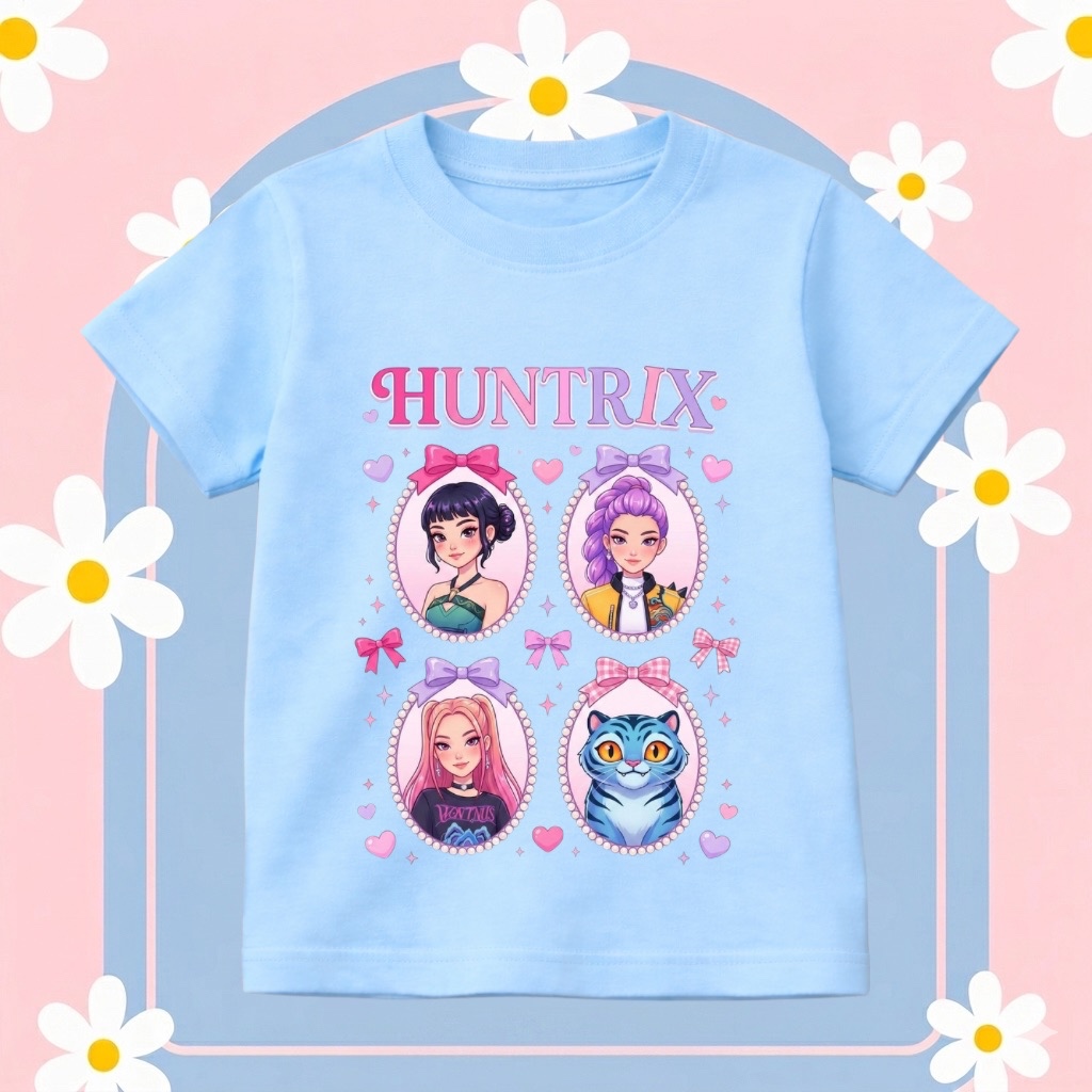 Camiseta Infantil Personagem Estiloso Aventura 100% Algodão Confortável Estampa Premium Envio Rápido