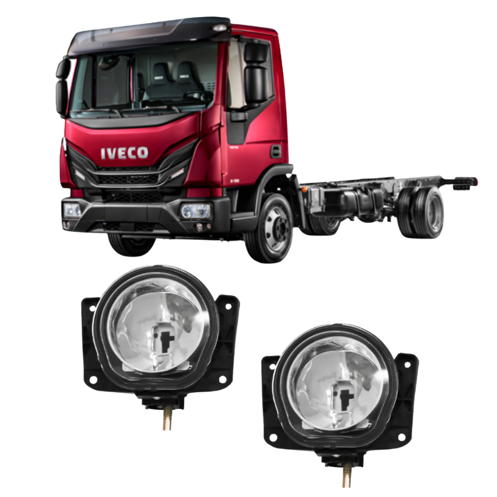 Par Farol Auxiliar Milha Iveco Tector Stralis 2008 a 2014 Trakker 2012 a 2014