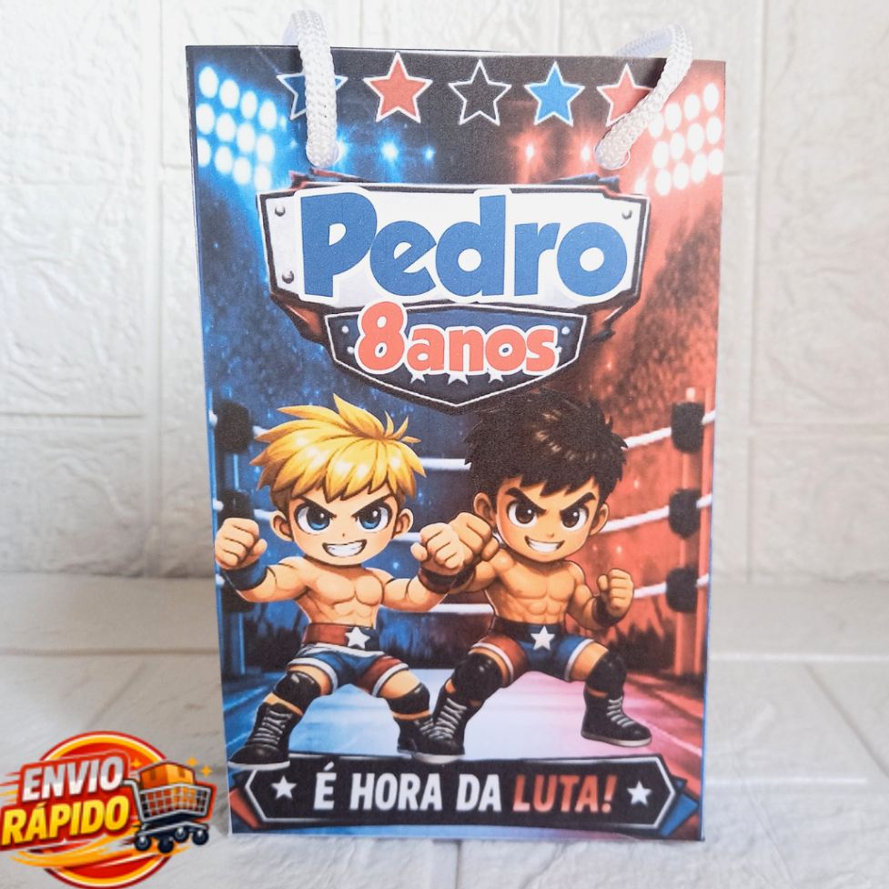 Sacolinha Super Campeão Personalizada| Festa Infantil|Lembrancinhas|Aniversário|Supresa
