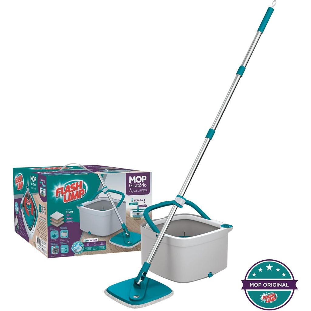 Mop Giratório Flash Limp Água Limpa MOP0648