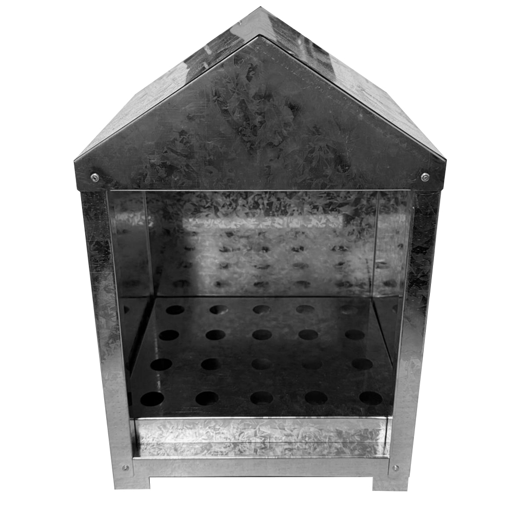 Porta Velas Casinha Para Túmulo Aço Galvanizado Suporte para 20 Velas