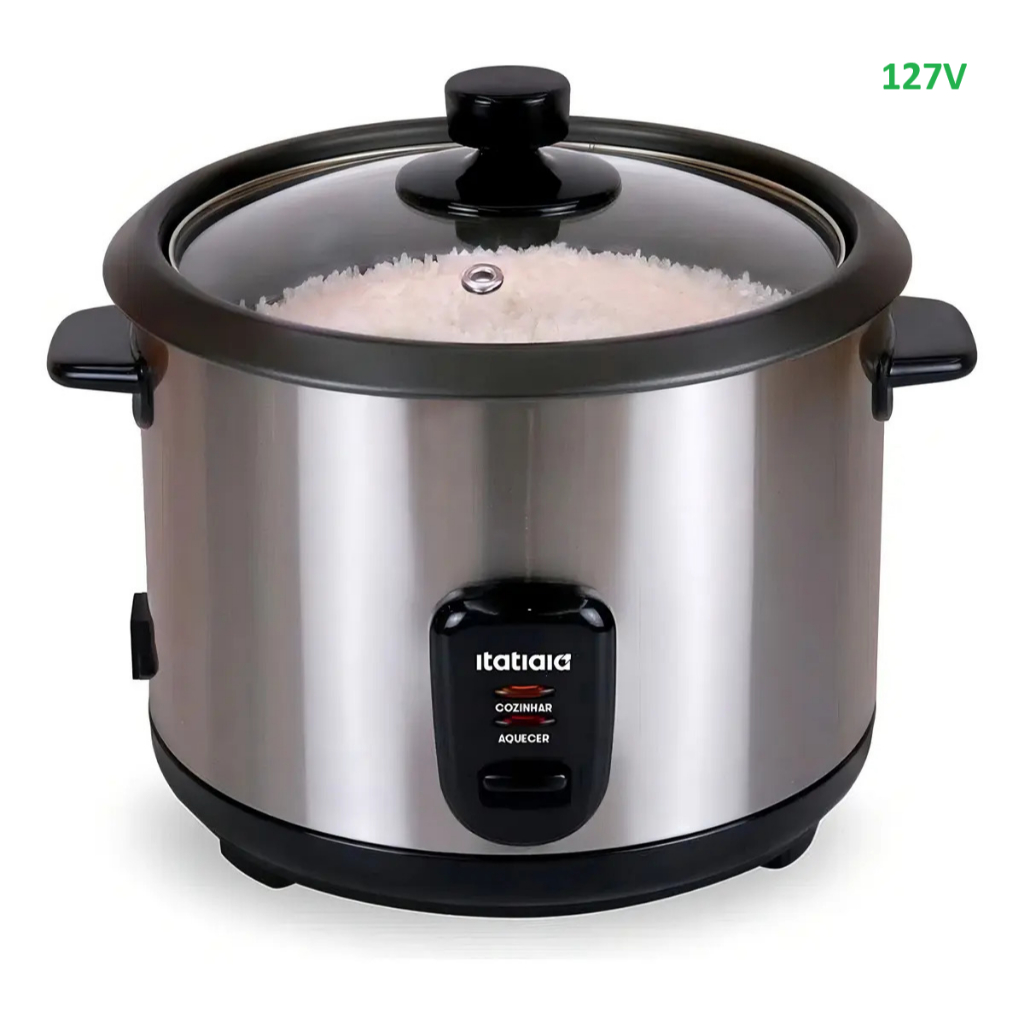 Imagem Panela de Arroz Elétrica 110V Midi Inox Itatiaia 1,5L
