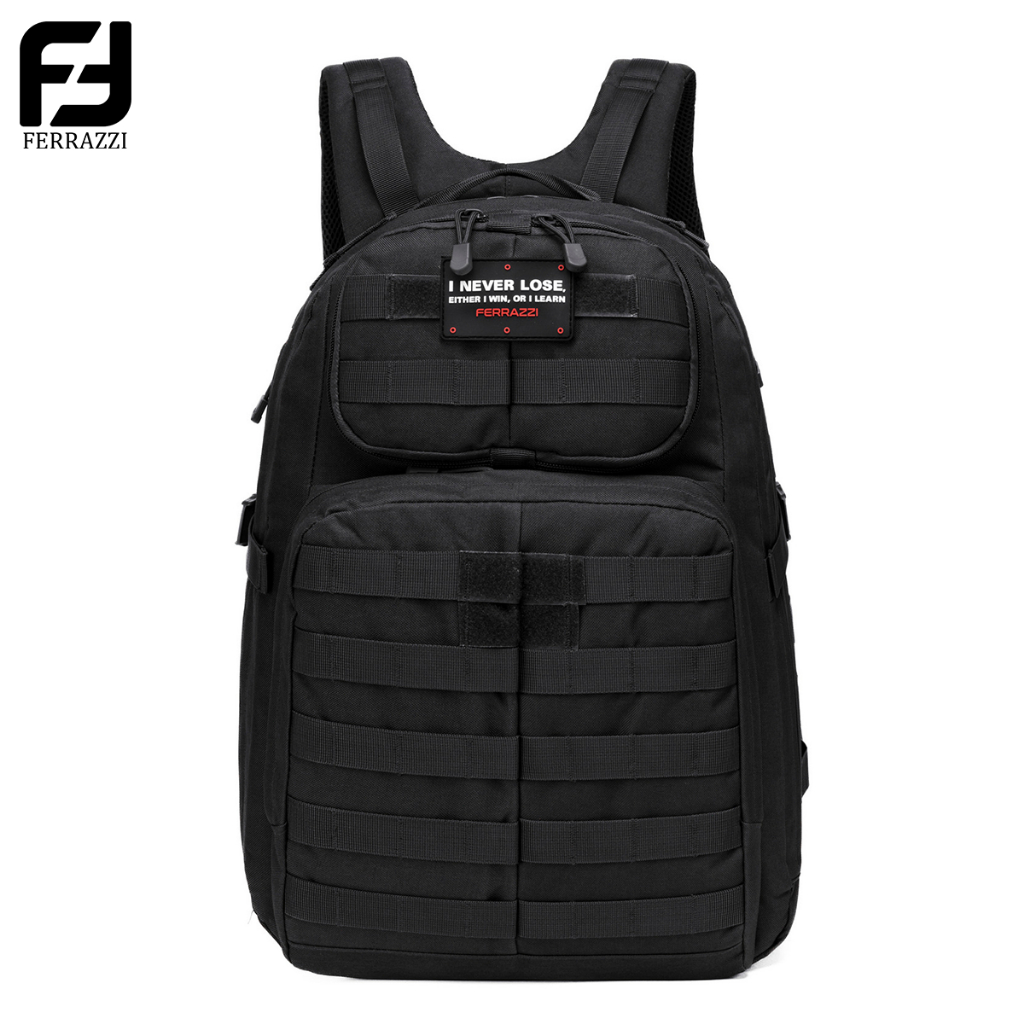 Ferrazzi Mochila Tática Militar Camping Outdoor Reforçada Resistente MOLLE Grande Capacidade 27L Mochila Viagem