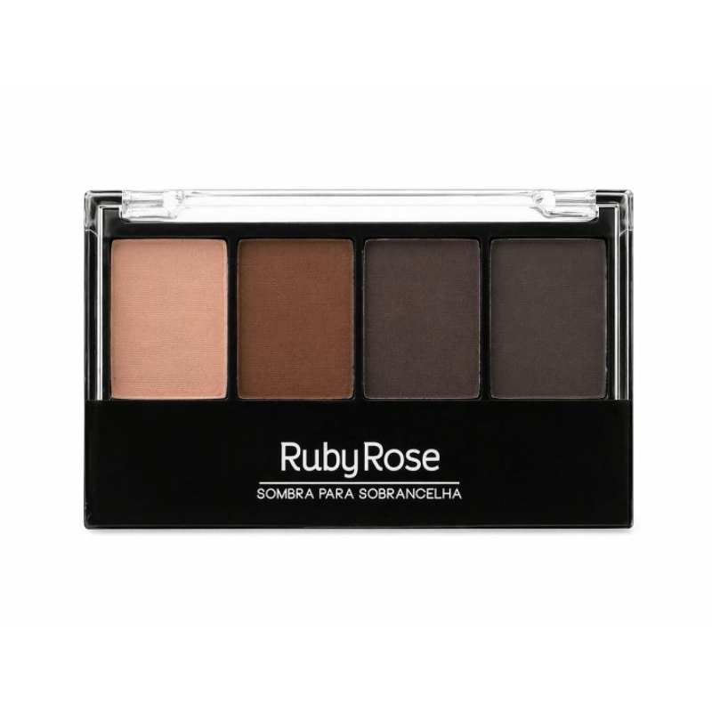 paleta para sobrancelha Ruby Rose realce a beleza da sua sobrancelhas tonalidade versáteis a paleta  preenche falhas